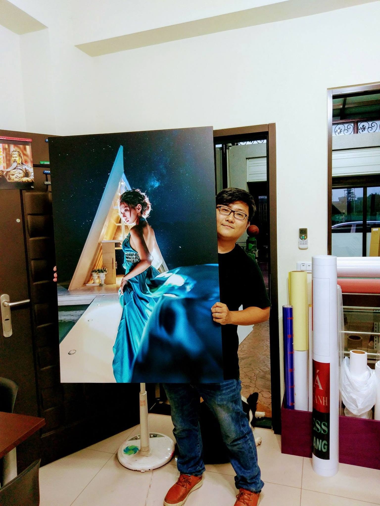 無框畫實品展示